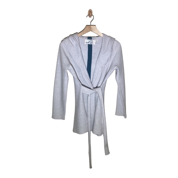 Rosie Neira Cardigan Hoodie Woodland Fairy Boiled Wool Anthropologie Ivory XS - Picture 11 of 12